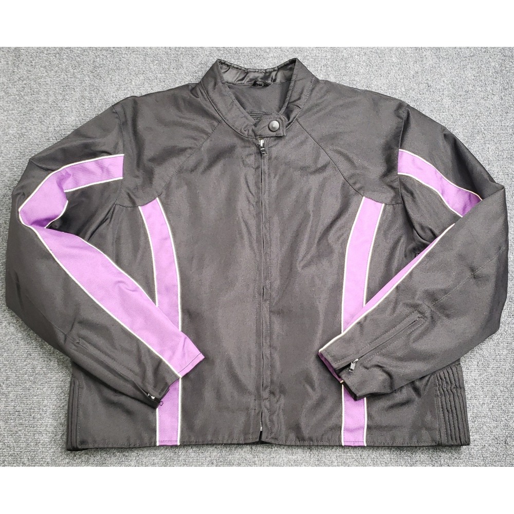 Tennessee Leather Motorcycle Jacket Womens 3XL Zip Out Liner Harley 25.5 Pit2Pit